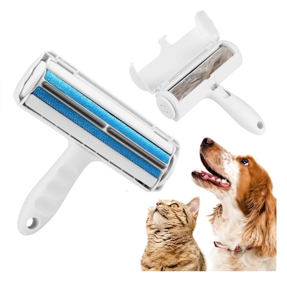 Pet Hair Roller, Reusable, Self Clean, Eco-Friendly, Carpet, Furniture, Auto Red - Picture 2 of 8